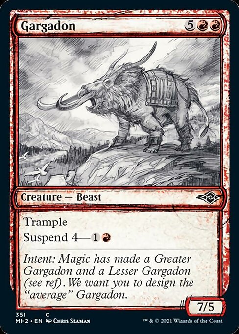 Gargadon (Showcase) (Modern Horizons 2) Near Mint