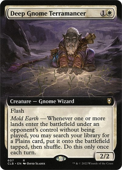 Deep Gnome Terramancer (Extended Art) (Commander Legends: Battle for Baldur's Gate) Near Mint