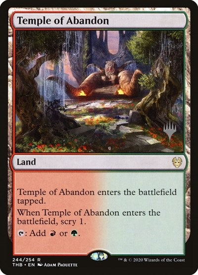 Temple of Abandon (Promo Pack: Theros Beyond Death) Light Play