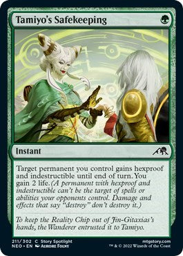 Tamiyo's Safekeeping (Kamigawa: Neon Dynasty) Near Mint Foil