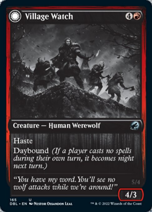 Village Watch / Village Reavers (Innistrad: Double Feature) Near Mint