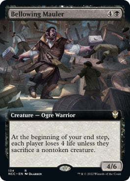 Bellowing Mauler (Extended Art) (Commander: Streets of New Capenna) Near Mint