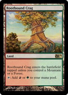 Rootbound Crag (Magic 2010 Core Set) Heavy Play Foil