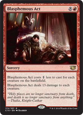 Blasphemous Act (Commander 2014 Edition) Light Play