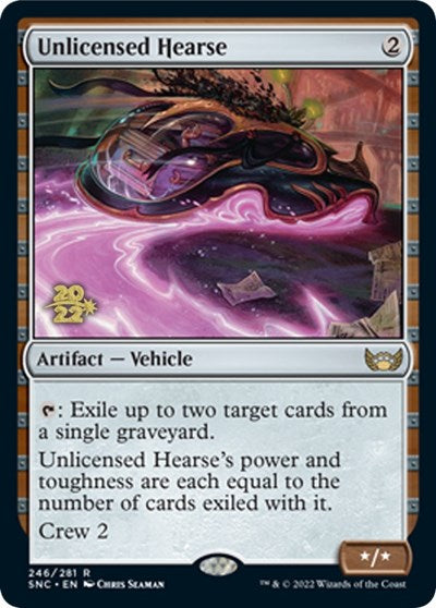 Unlicensed Hearse (Promos: Prerelease Cards) Medium Play Foil