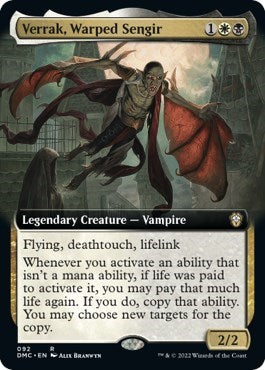 Verrak, Warped Sengir (Extended Art) (Commander: Dominaria United) Light Play