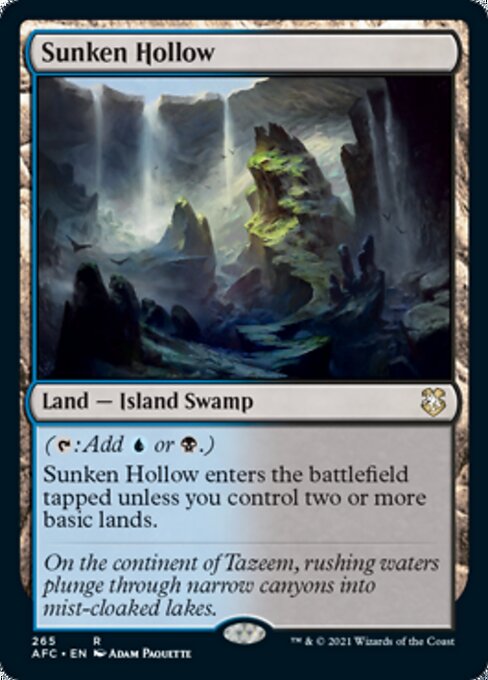 Sunken Hollow (Commander 2021 Forgotten Realms) Near Mint