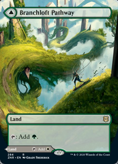 Branchloft Pathway / Boulderloft Pathway (Borderless) (Zendikar Rising) Near Mint
