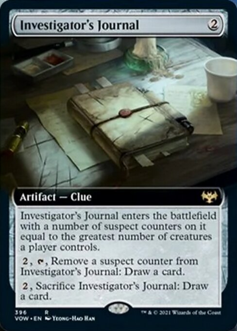 Investigator's Journal (Extended Art) (Innistrad: Crimson Vow) Near Mint
