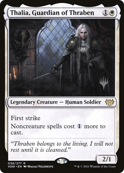 Thalia, Guardian of Thraben (Promo Pack: Dominaria United) Near Mint