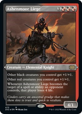 Ashenmoor Liege (Foil Etched) (Double Masters 2022) Near Mint Foil