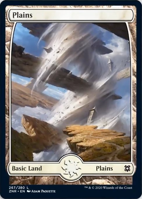 Plains (267) (Zendikar Rising) Light Play Foil