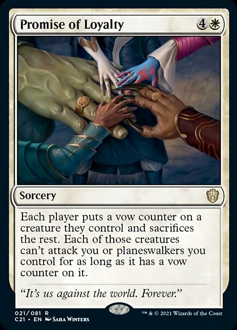 Promise of Loyalty (Commander 2021 Strixhaven) Light Play