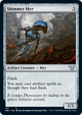 Shimmer Myr (Commander: Kamigawa: Neon Dynasty) Light Play