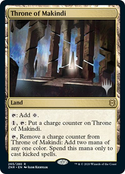 Throne of Makindi (Promo Pack: Zendikar Rising) Near Mint