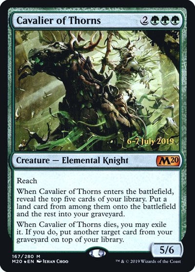 Cavalier of Thorns (Promos: Prerelease Cards) Light Play Foil