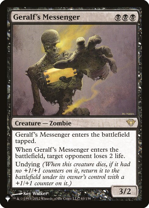 Geralf's Messenger (The List) Light Play