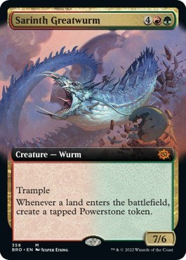 Sarinth Greatwurm (Extended Art) (The Brothers' War) Near Mint