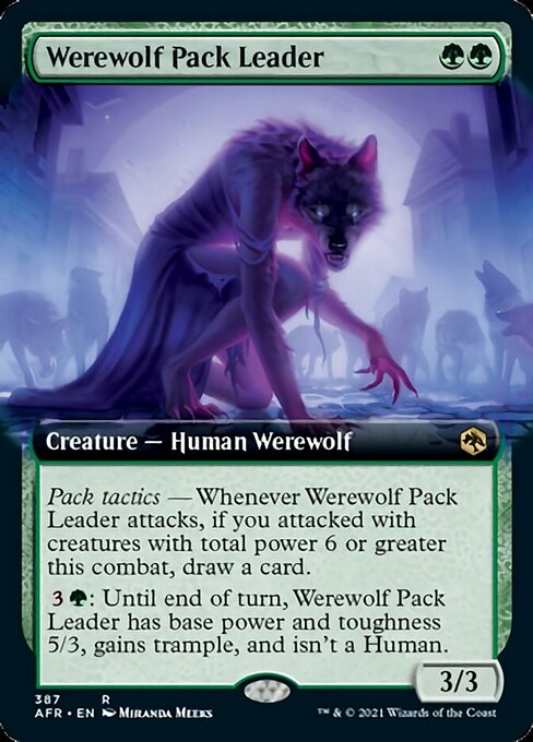 Werewolf Pack Leader (Extended Art) (Adventures in the Forgotten Realms) Near Mint Foil