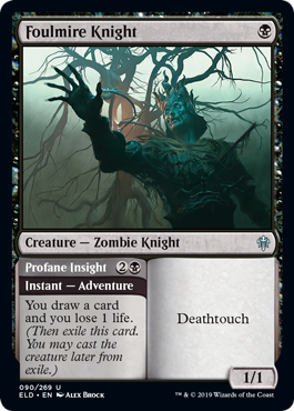 Foulmire Knight (Throne of Eldraine) Light Play Foil