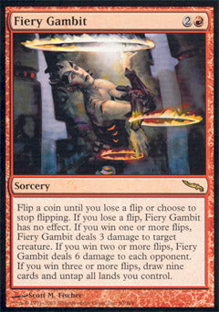 Fiery Gambit (Mirrodin) Medium Play