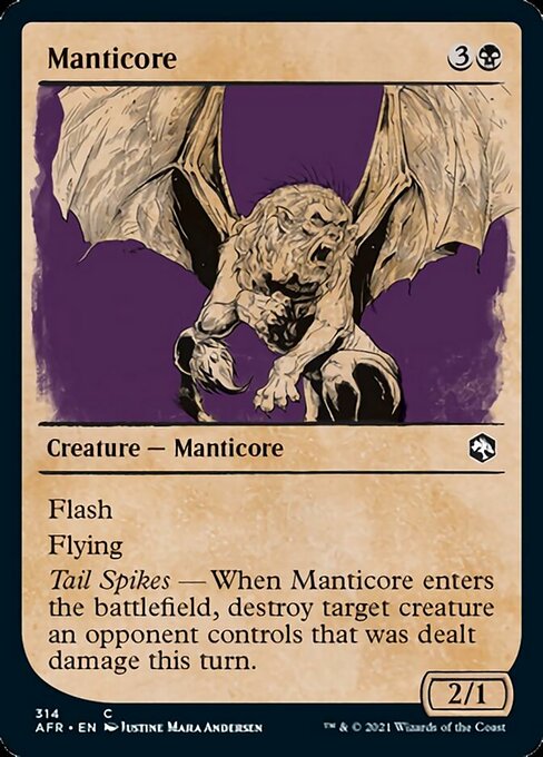 Manticore (Showcase) (Adventures in the Forgotten Realms) Near Mint Foil
