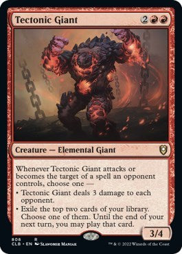 Tectonic Giant (Commander Legends: Battle for Baldur's Gate) Light Play