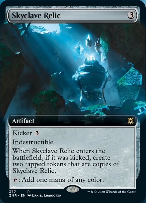 Skyclave Relic (Extended Art) (Zendikar Rising) Near Mint Foil