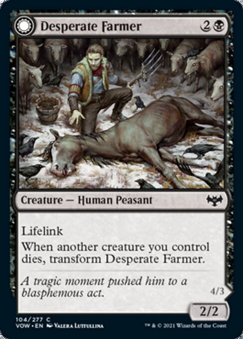 Desperate Farmer / Depraved Harvester (Innistrad: Crimson Vow) Near Mint