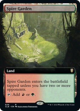 Spire Garden (Extended Art) (Commander Legends: Battle for Baldur's Gate) Near Mint Foil