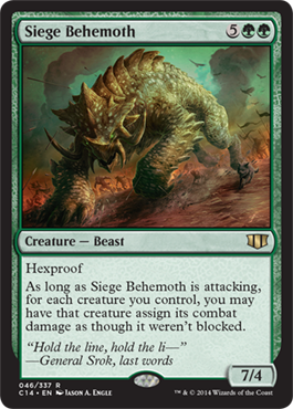 Siege Behemoth (Commander 2014 Edition) Medium Play