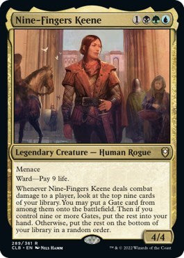 Nine-Fingers Keene (Commander Legends: Battle for Baldur's Gate) Near Mint Foil