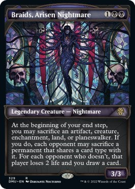 Braids, Arisen Nightmare (Textured Foil) (Dominaria United) Near Mint Foil