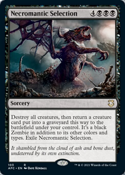 Necromantic Selection (Commander 2021 Forgotten Realms) Near Mint