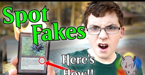 Ever wonder how to spot fake Magic cards?