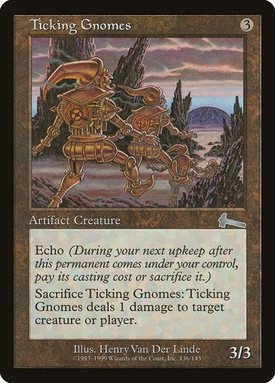 Ticking Gnomes (Urza's Legacy) Light Play