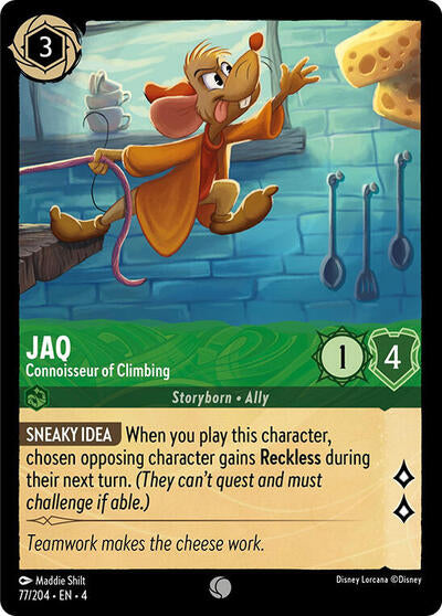 Jaq - Connoisseur of Climbing (Ursula's Return) Near Mint Cold Foil