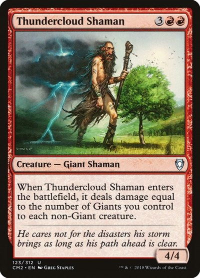 Thundercloud Shaman (Commander Anthology Volume II) Light Play