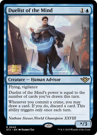 Duelist of the Mind (Promos: Prerelease Cards) Light Play Foil