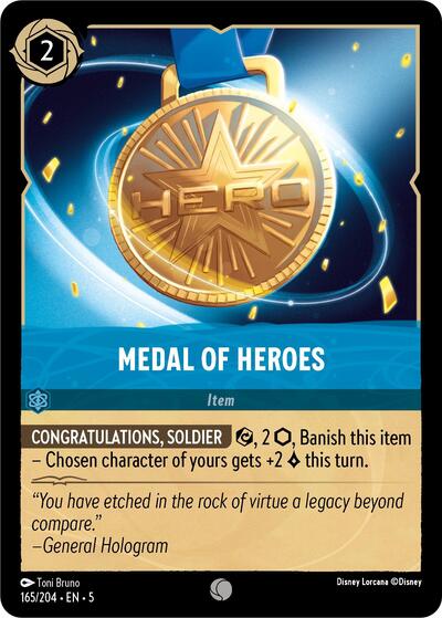 Medal of Heroes (Shimmering Skies) Near Mint Cold Foil