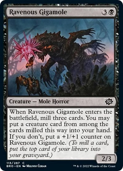 Ravenous Gigamole (The Brothers' War) Near Mint Foil