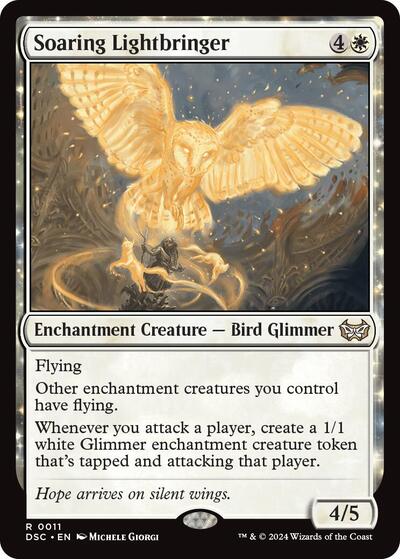 Soaring Lightbringer (Commander: Duskmourn: House of Horror) Heavy Play