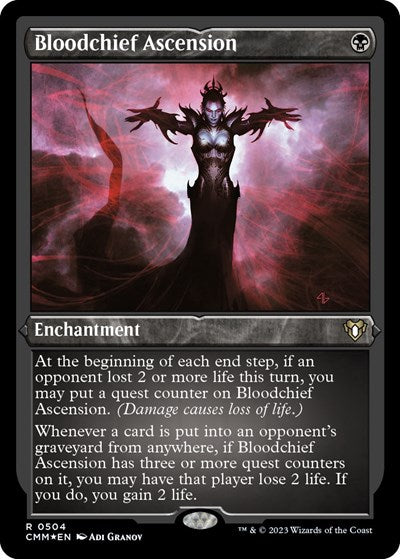 Bloodchief Ascension (Foil Etched) (Commander Masters) Near Mint Foil