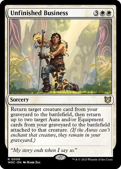 Unfinished Business (Commander: Wilds of Eldraine) Near Mint
