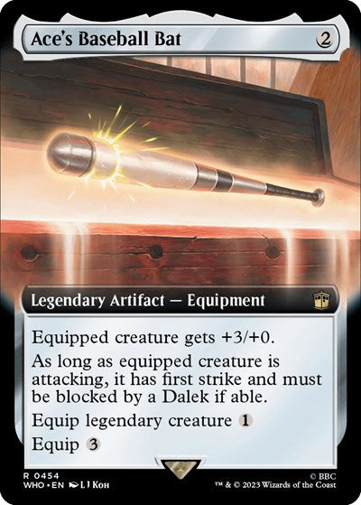 Ace's Baseball Bat (Extended Art) (Universes Beyond: Doctor Who) Near Mint