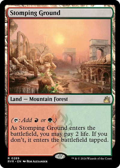 Stomping Ground (Ravnica Remastered) Light Play Foil