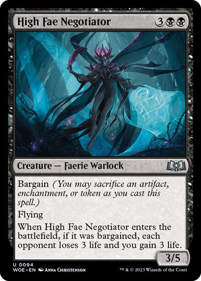 High Fae Negotiator (Wilds of Eldraine) Light Play Foil