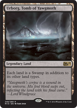 Urborg, Tomb of Yawgmoth (Magic 2015 Core Set) Medium Play Foil