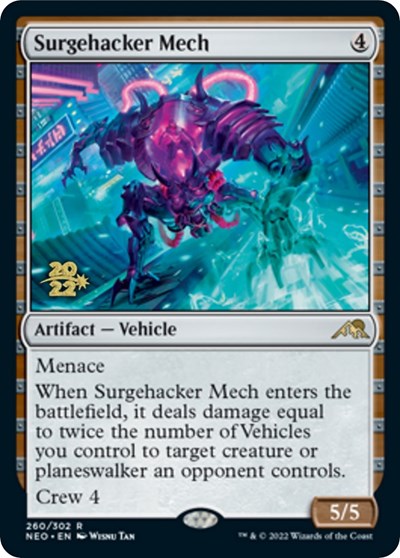 Surgehacker Mech (Promos: Prerelease Cards) Light Play Foil