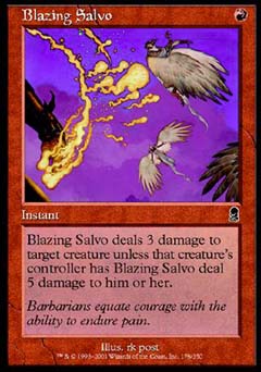 Blazing Salvo (Odyssey) Light Play Foil